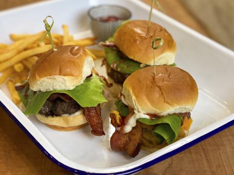 Air Fryer Cheeseburger Sliders