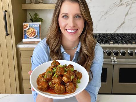 Sheet Pan Barbecue Meatballs