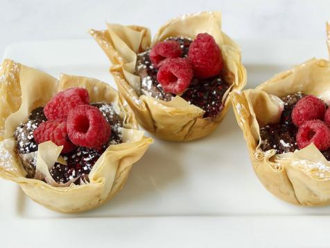 Mini Chocolate-Raspberry Tarts