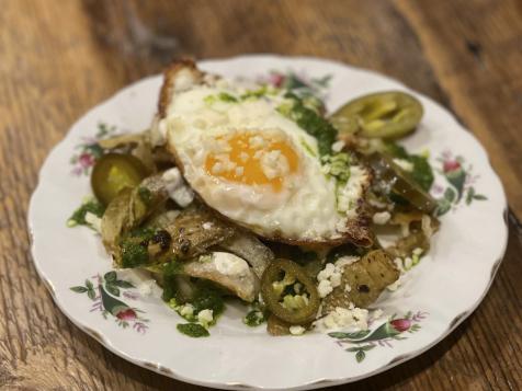 Potato Peel Breakfast Nachos