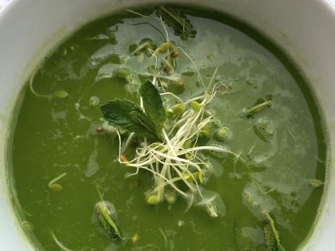 Spring Pea Soup with Mint