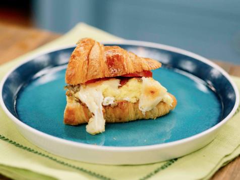 Gus's Kitchen Sink Frittata Croissant Sandwich AKA Croissata