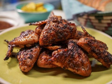 Sunny's Racked Wings with Mustard BBQ Sauce