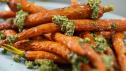 Roasted Carrots with Carrot Top Pesto