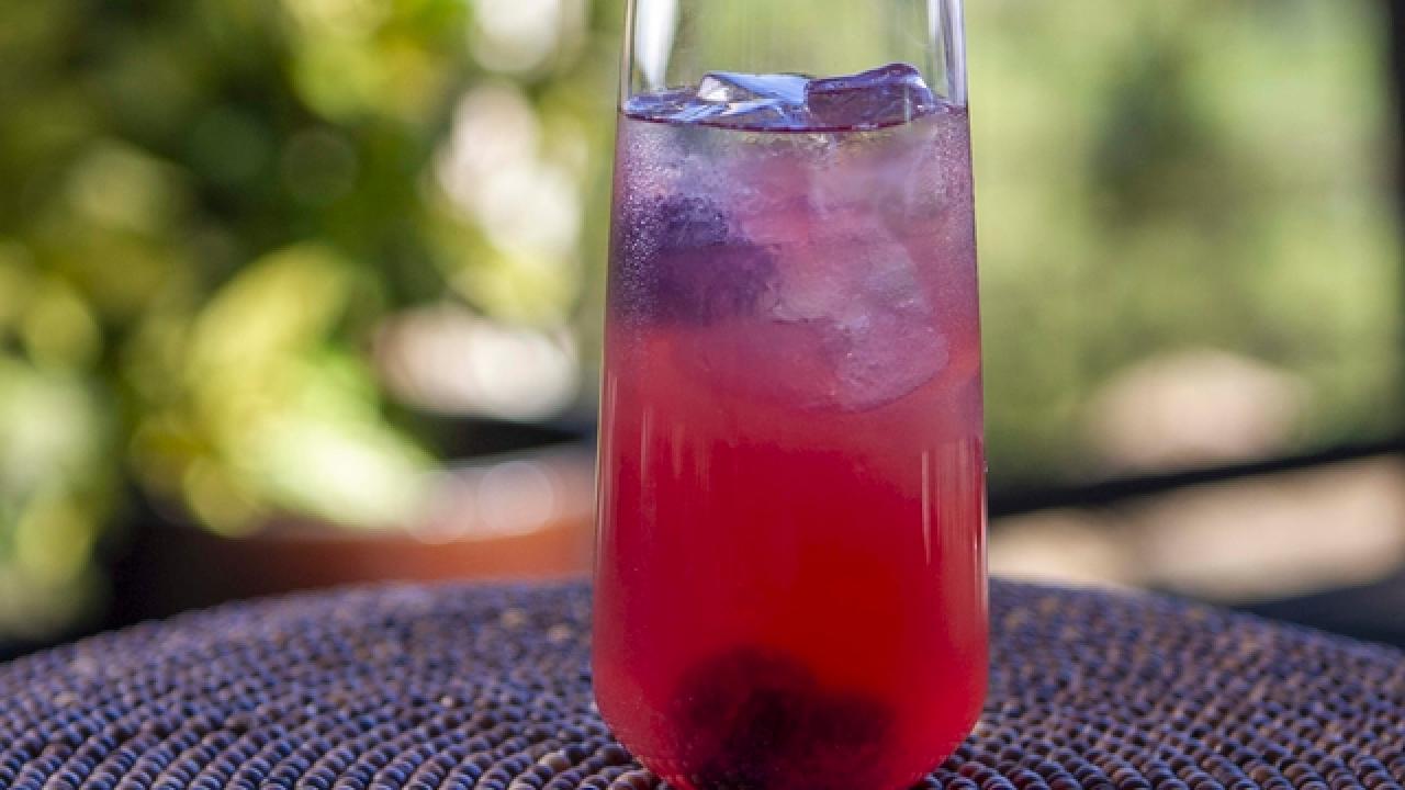 Tom Collins with Black Pepper and Cherries