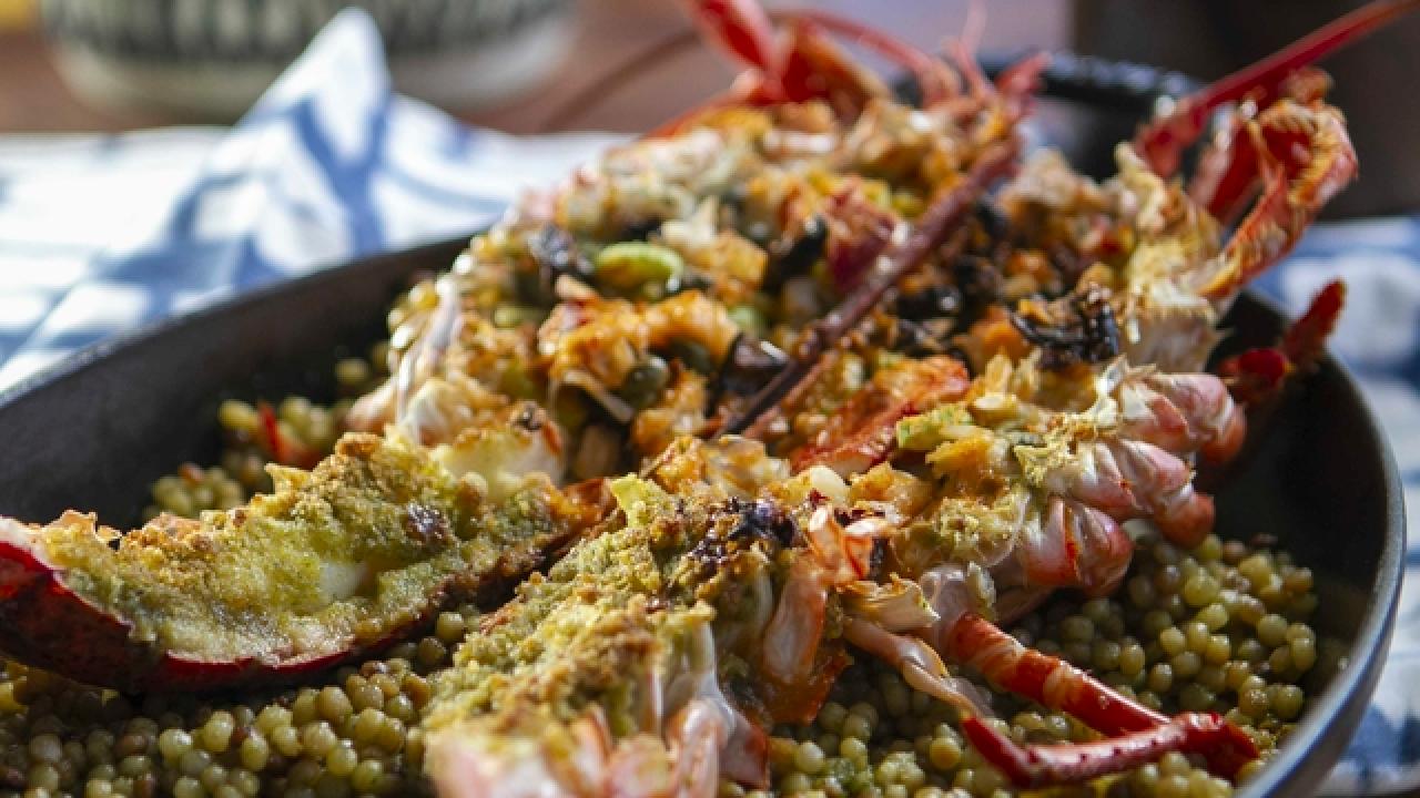 Broiled Lobster with Lemon Sabayon
