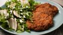 Chicken Paillard with Arugula and Apple