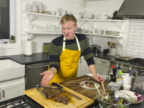 London Broil with Salad