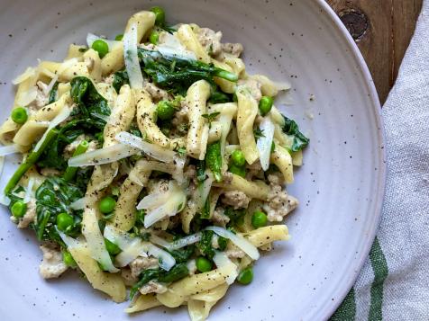 Creamy Turkey and Pea Pasta
