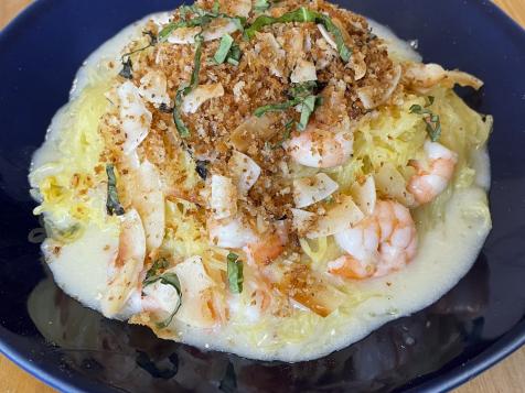 Squash with Coconut Shrimp