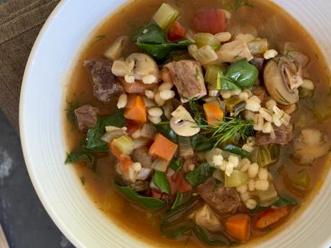 Beef, Barley and Veggie Soup