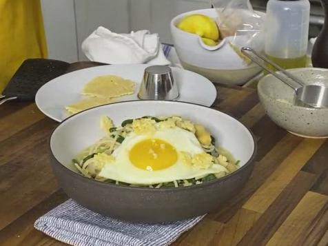 Beans-and-Greens Pasta with Fried Eggs
