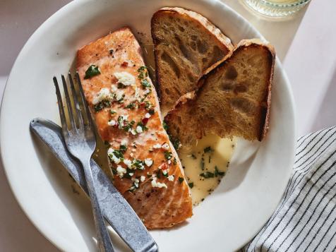 Creamy Salmon Scampi