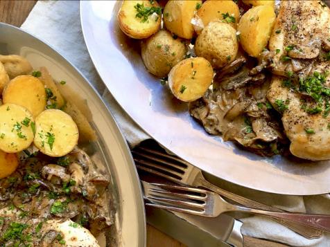 Chicken Diane with Potatoes