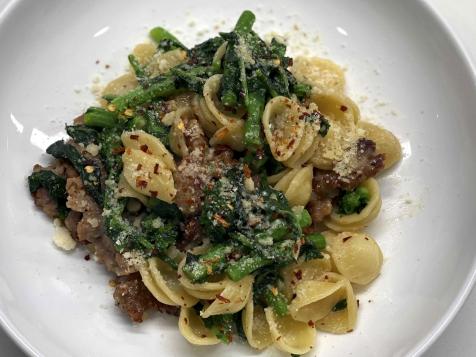 Garlic and Sausage Orecchiette