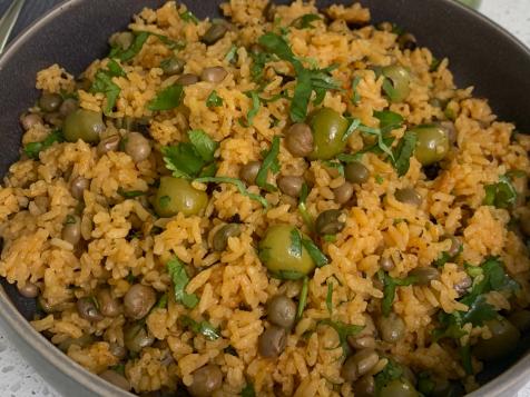 Pernil and Arroz con Gandules