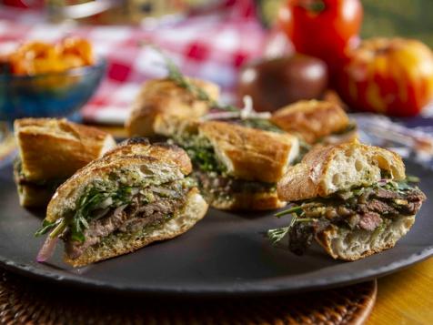 Grilled Lamb Sandwiches with Apricot and Jalapeno Relish