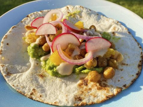 Crunchy Roasted Chickpea Tacos