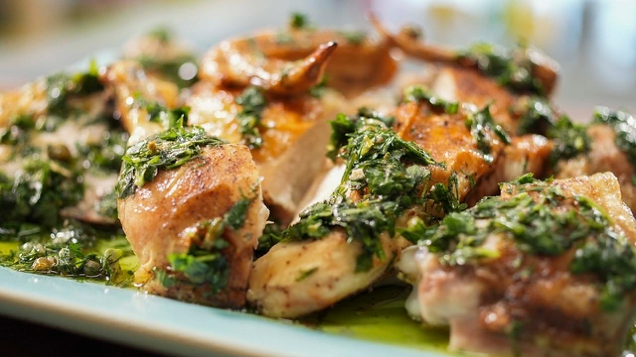 Roast Chicken with Dill Salsa