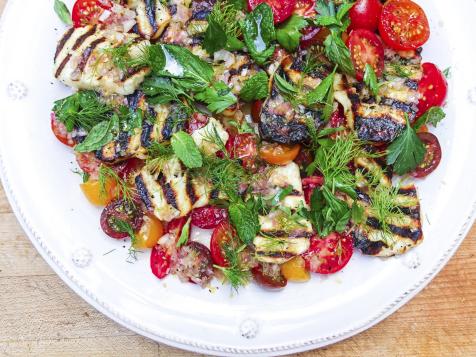 Charred Halloumi with Herbs