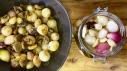 Mushrooms and Pearl Onions