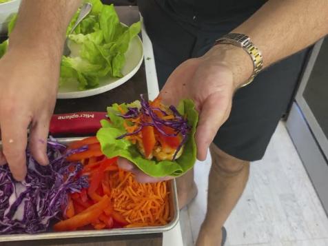 Lemongrass Shrimp Lettuce Cups