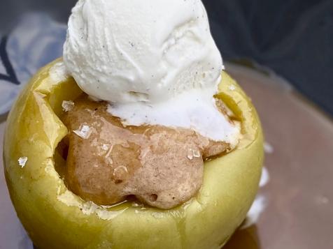 Ginger Cake "Baked" Apples