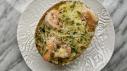 Spaghetti Squash Scampi Boats