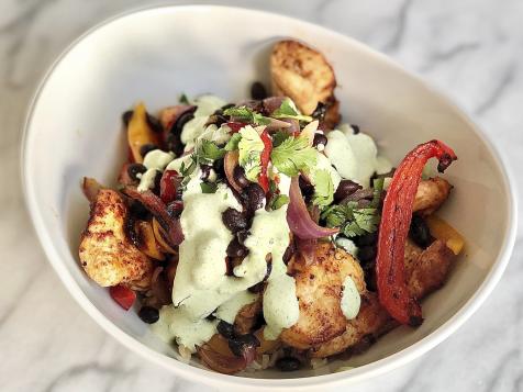 Sheet-Pan Chicken Fajita Bowls