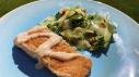 Salmon with Cucumber Salad