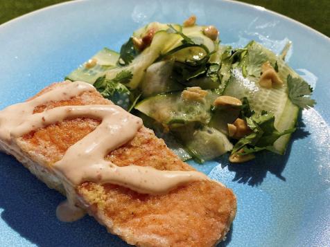 Salmon with Cucumber Salad