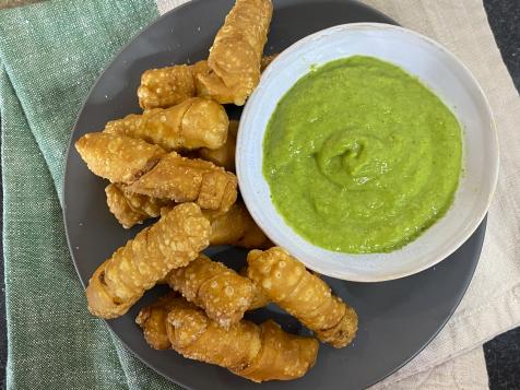 Tequenos with Guasacaca