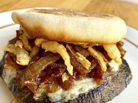 French Onion Portobello Burger