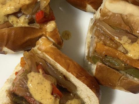 Skillet Brats with Peppers