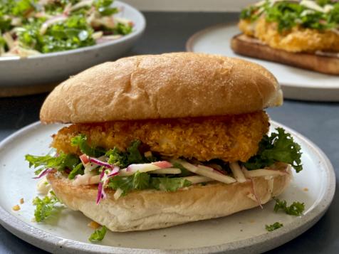 BBQ Fishwiches with Apple Slaw