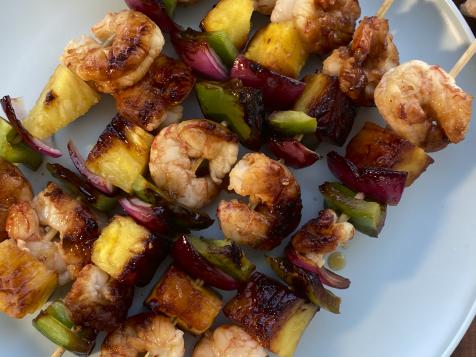 Pineapple-Glazed Shrimp Kebabs