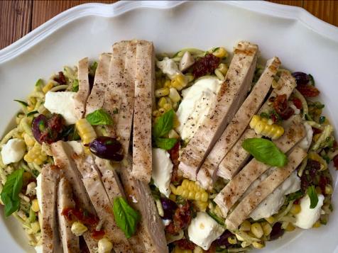 Chicken and Corn Zoodle Salad