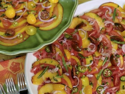 Peach and Tomato Carpaccio
