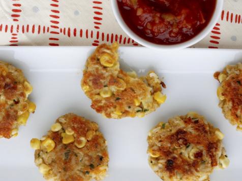 Cheddar-Corn Rice Cakes