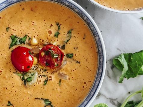 Sweet Corn Succotash Gazpacho