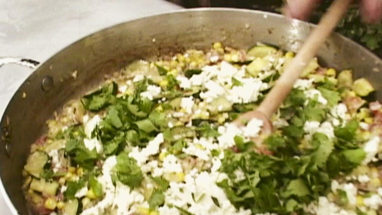 Grilled Zucchini Succotash