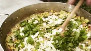 Grilled Zucchini Succotash