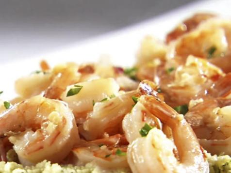 Shrimp Scampi with Pesto Couscous