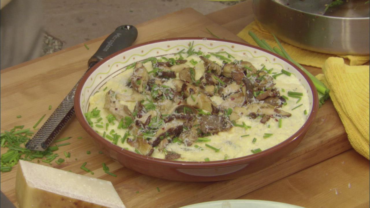 Cheesy Wild Mushroom Polenta