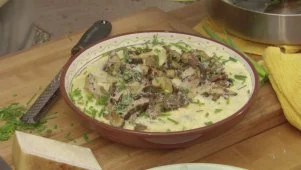 Cheesy Wild Mushroom Polenta
