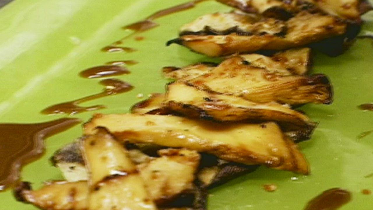 Grilled Sashimi of Mushrooms