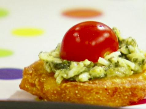 Crispy Corn Fritters with Tomato Salad