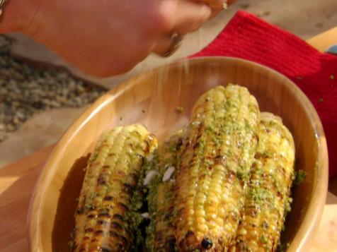 Grilled Corn & Cilantro Pesto