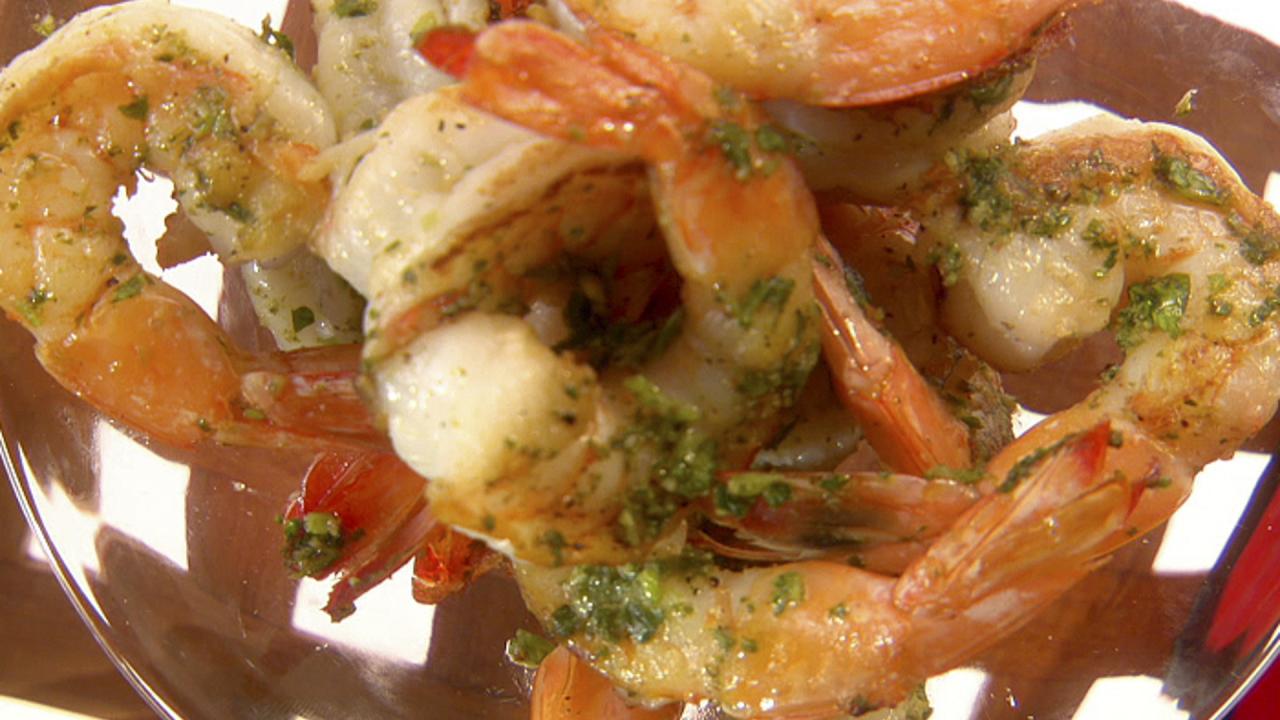 Shrimp With Cilantro Pesto