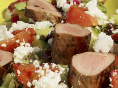 Pork Tenderloin Greek Salad